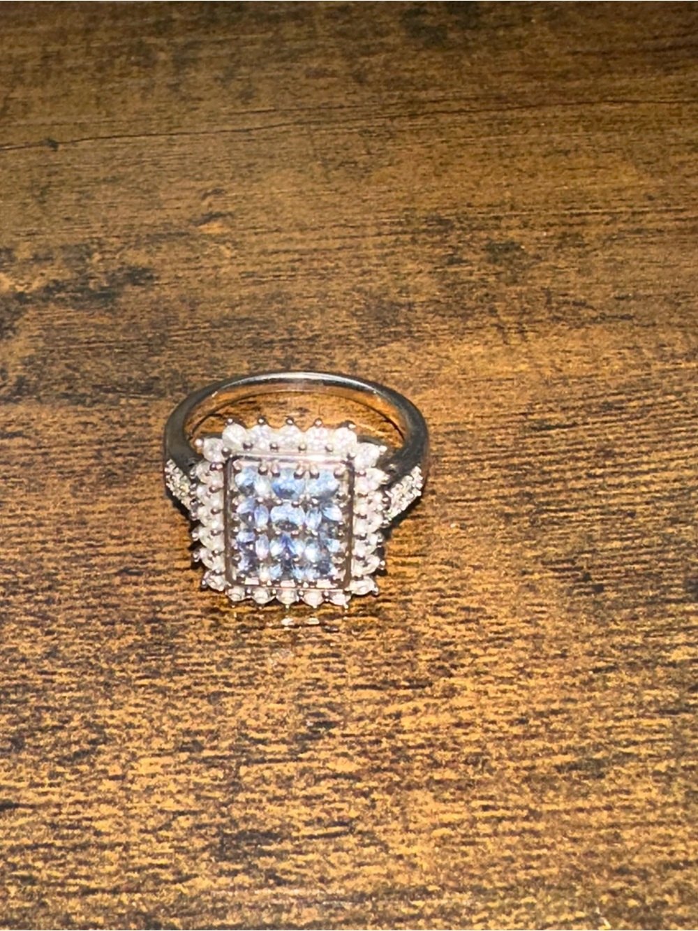 Blue Ceylon Sapphire Zircon Cluster Sz 8